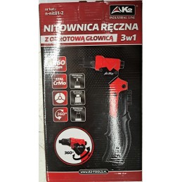 Nitownica Obrotowa K2 do Nitonakrętek (M3-M6) oraz nitów (2,4-4,8)