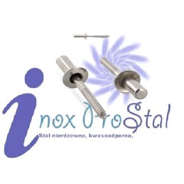Din 7337 SZCZELNY A2/A2 śr. 3,2x12  Nity Zrywalne Inox Szczelne