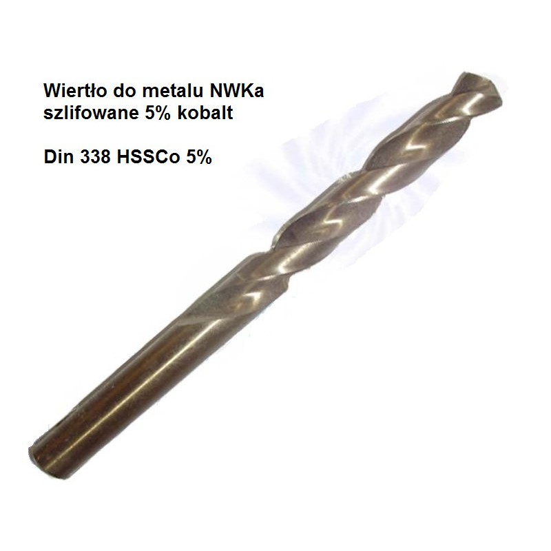 Din 338 śr. 5,2mm HSS Cobalt 5% Wiertło Kobaltowe Szlifowane