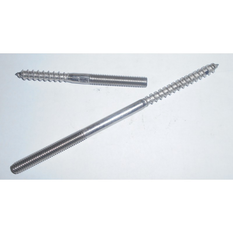 Art. 9082 A2 M12x80 Dwugwint Drewno- Metal Nierdzewny