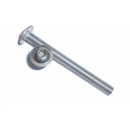 Iso 7380 MF A2 M6x65 Śruba Płasko-Soczewkowa z Podkładką na Imbus Nierdzewna