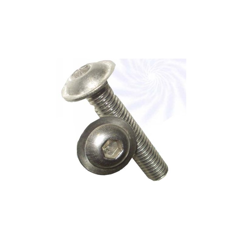 Iso 7380 MF A2 M8x55 Śruba Płasko-Soczewkowa z Podkładką na Imbus Nierdzewna