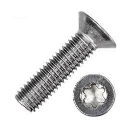 Din 965 TX A2 M10x16 mm Wkręt Metr. Płasko-Stożkowy Torx