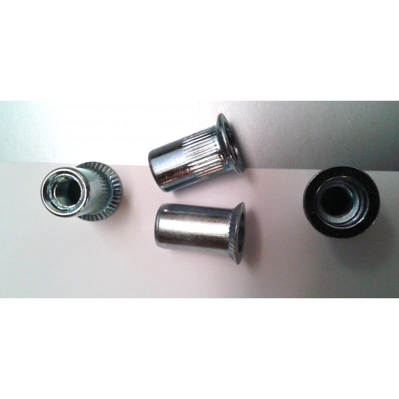 M6 (1,5-4,5 ) Nitonakrętka Duży Stożek Aluminium