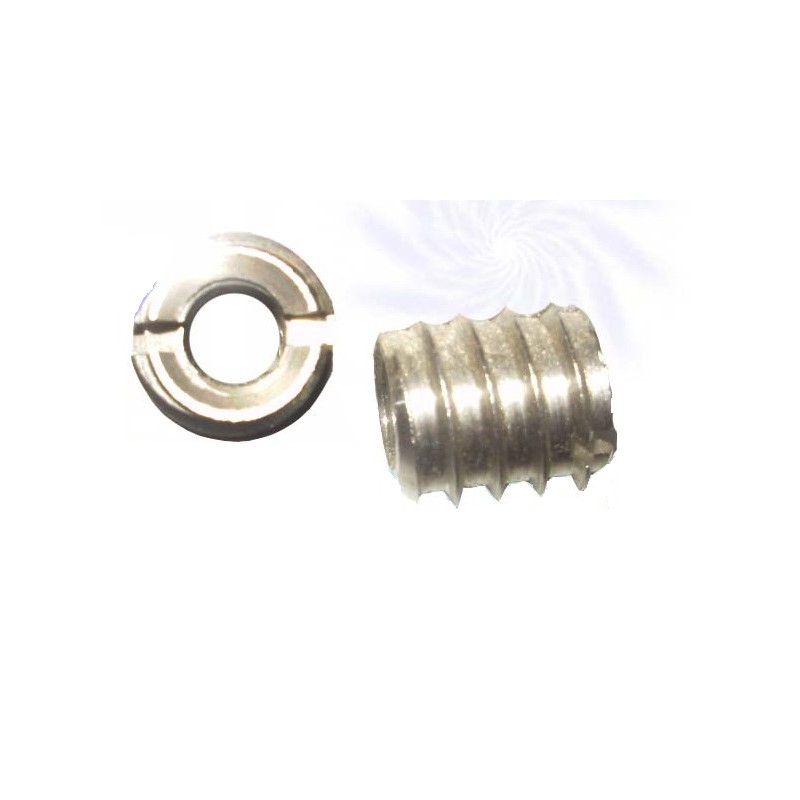 Din 7965 A2 M6/12 , L-12 lub 15  Wkręt do Drewna Inox (WKŁADKA, INSERT)