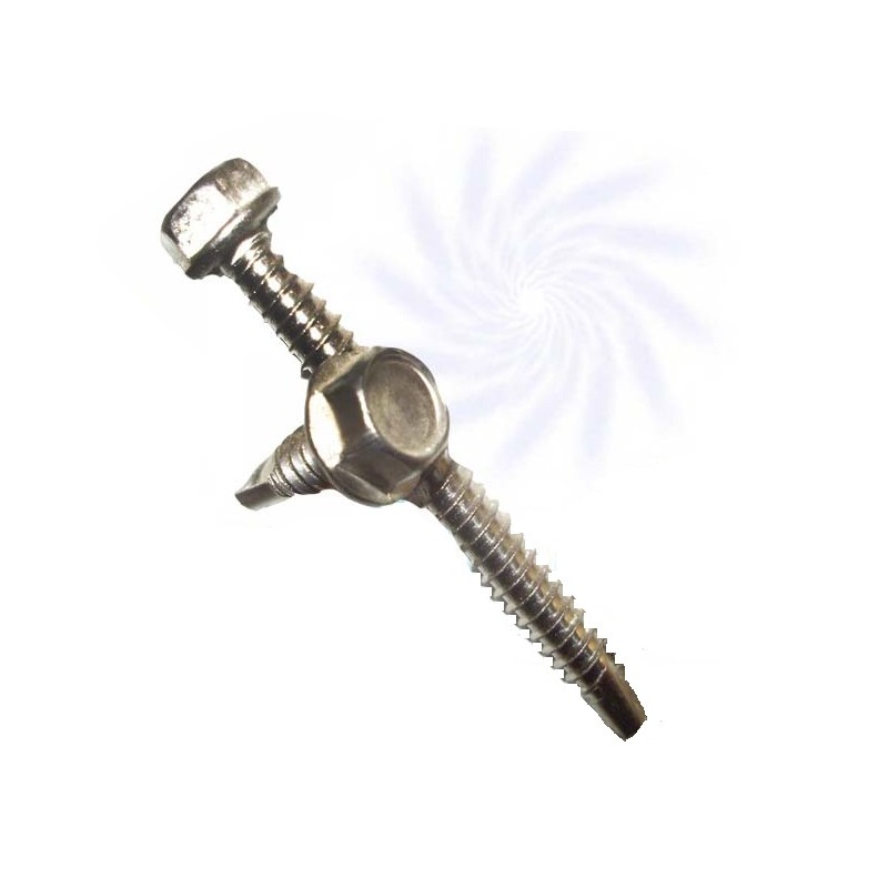 Din 7504k A2 śr. 4,8x25mm Samowiert 6-kąt Do aluminium Inox