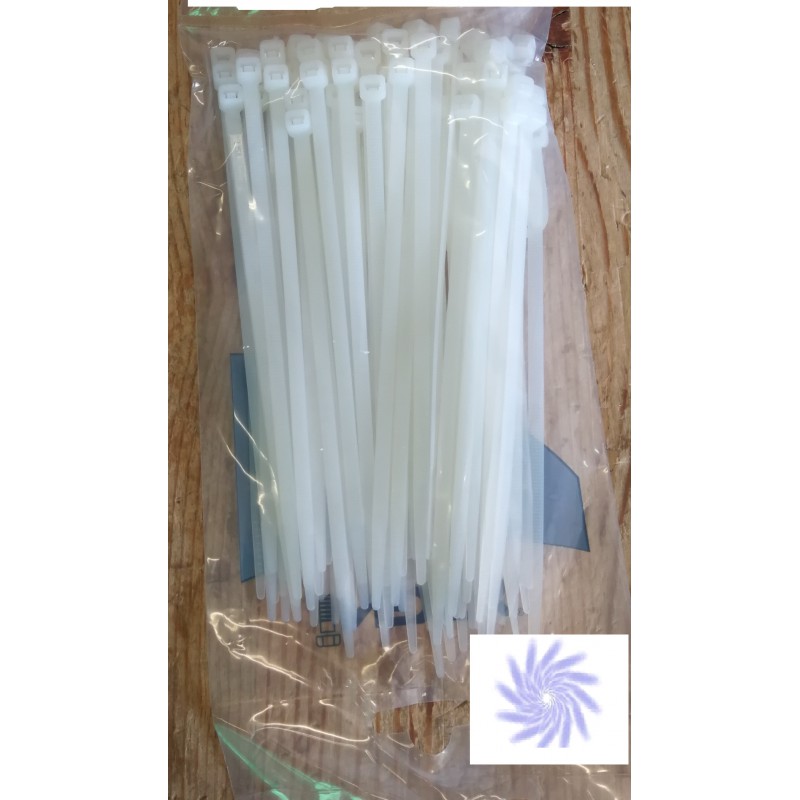 4,8x370mm BNB Opaska Nylonowa Biała (100szt)