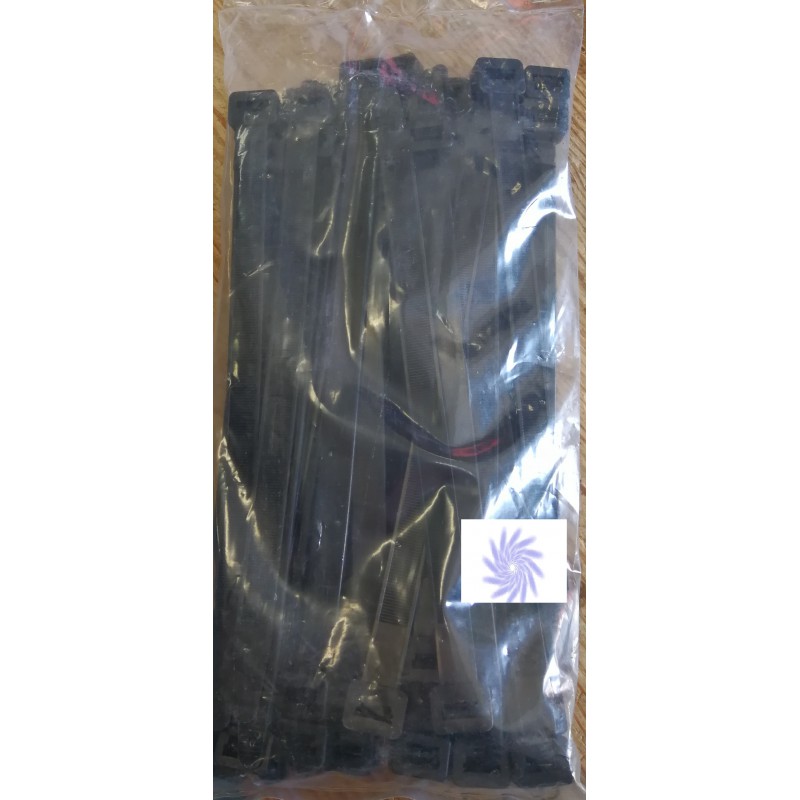 3,6x300mm BNN Opaska Nylonowa Czarna (100szt)