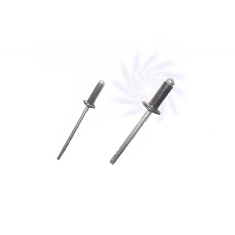 Din 7337 Alu/Fe CZARNY  4,0x10 Nity Zrywalne Aluminiowo/Stalowe  real 9005