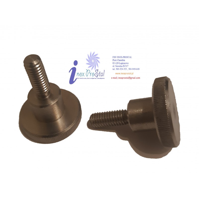 Din 464 A1 M5x8 Śruba Radełkowana Wysoka Inox