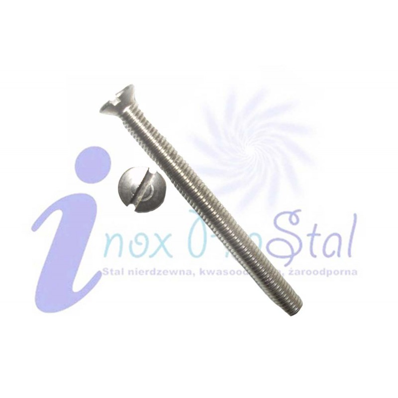 Din 964 A2 M5x14 Wkręt Metr. Soczewkowo-Stożkowy Nacięcie Płaskie Inox