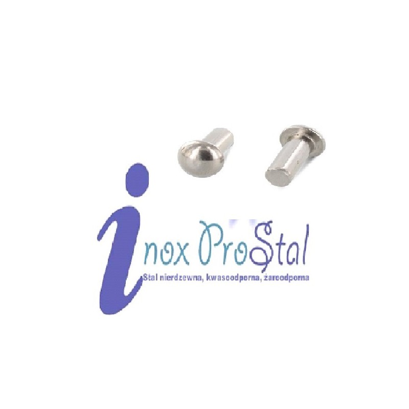 Din 660 A2  śr. 5,0x10  Nit Grzybkowy Do Zaklepywania Nierdzewny