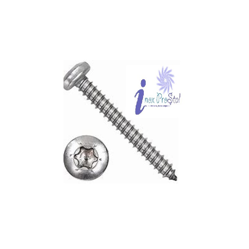 Din 7981 TORX A2 śr. 3,5x25 mm Blachowkręt Walcowo Soczewkowy TORX